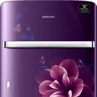 Samsung 198 L 4 Star Inverter Direct-Cool Single Door Refrigerator (RR21T2H2XCR/HL, Camellia Purple, Base Stand with Drawer) - 198 Litres, Camellia Purple